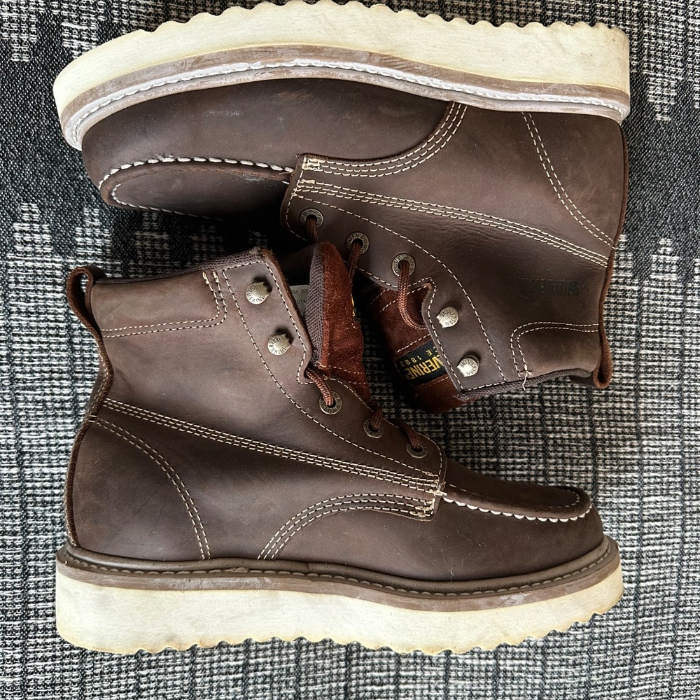 WORN ONCE! Wolverine Men's Loader 6 " Soft Toe Wedge Work Boot - Picture 3 of 11